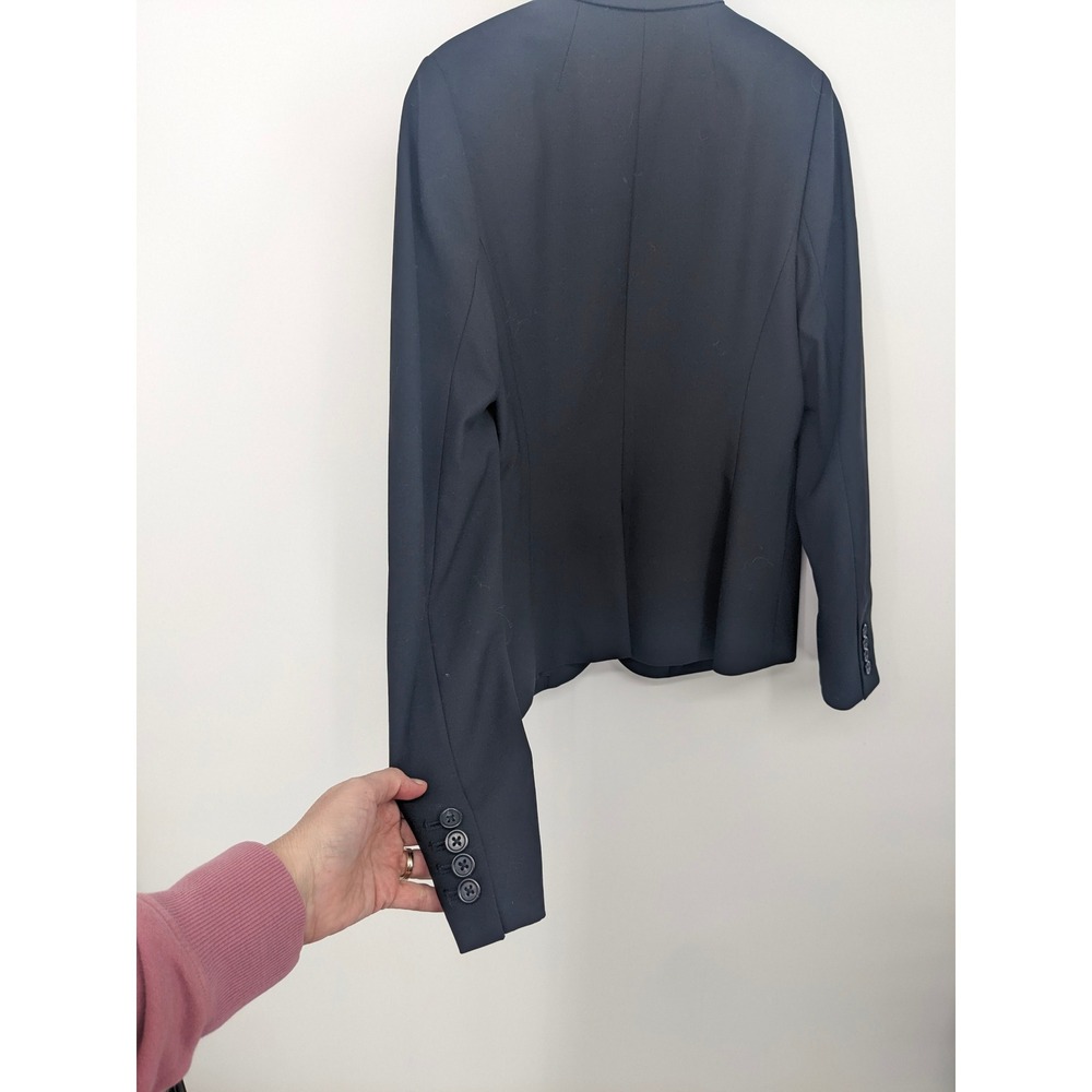 J.Crew Bi Stretch Wool Blend Blazer Womens 6 Black Jacket Corpcore Office Career - Picture 3 of 8